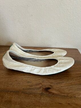 Tieks Diamond White Ballet Flats Women’s Size 10